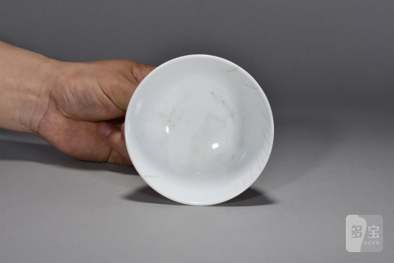 近现代 7501 釉中彩竹叶梅花碗 - 图6